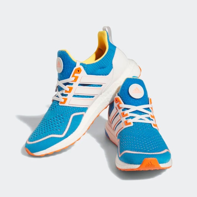 Ultra boost orange hot sale and blue